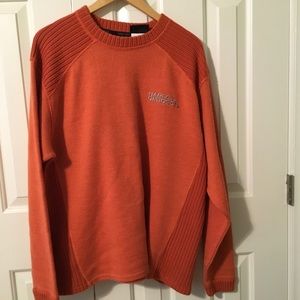 Harley Davidson men’s wool blend sweater Orange XL